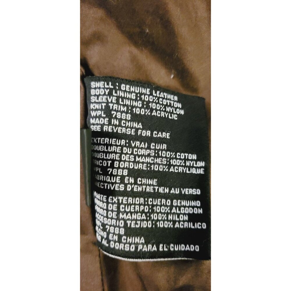Michael Kors Women’s  Vintage 80s Leather Moto Jacket Brown Size Large - Picture 6 of 11